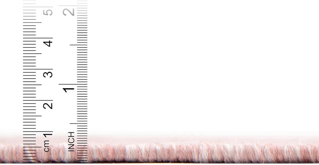 Unique Loom Collection Casual Transitional Solid Heathered Indoor/Outdoor Flatweave Area Rug (10' 8" Square, Whisper Pink/Ivory)
