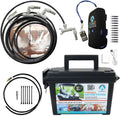 Professional Grade Portable Misting System - 4 Mist Nozzles | Pump | Easy to Setup | 16 ft. Mist Line for Outdoor Patios, Golf Carts, Greenhouses, Canopy and Decks - Cools The air up to 30°F (17°C)!