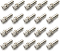 20pcs Brass Mister Nozzles, 6mm Misting Nozzles for Outdoor Cooling System, Landscaping, Air Humidification, Greenhouse Irrigation (without Filter, 0.028"/0.7mm Orifice)