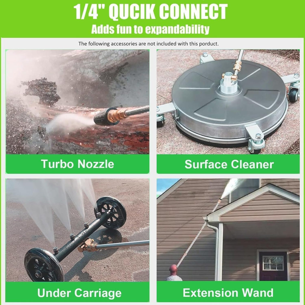 4200PSI Gas Pressure Washer, 4.0GPM Heavy Duty Power Washer with 212CC 7.0 HP, 5 Nozzles, 25ft Hose & 0.5Gal Soap Tank,for Cleaning Car Driveways Fence Furniture, EPA/CARB/ETL Compliant (Black)