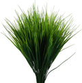 8 Pack Artificial Plants Flowers Grass Shrubs No Fade Faux Plastic Flowers Outdoor for Farmhouse Garden Porch Patio Indoor Wedding Decoration Greenery Fake Plants uv Resistant (3#Green)