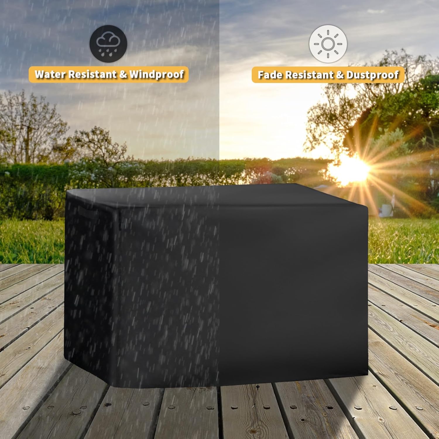 Grill Cover for Nexgrill 1-Burner Portable Propane Gas Grill 820-BC002, Heavy-Duty 600D Tabletop BBQ Cover for Country Smokers Pellet Grill GS150PPG