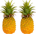 QIRMIZI 2 Pack Artificial Pineapple -Simulated Fruit Decoration, Lifelike Fake Fruit Model, Perfect for Home Decor, Kitchen, Party & Photography Prop – Realistic & Eco-Friendly,Yellow Meduim