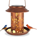 Bird Feeders for Outdoors Hummingbird Solar Lanterns Outdoor Waterproof Hanging Garden Decor Birthdays for Women Mom Metal Solar Decoration Outside for Yard, Patio, Lawn