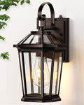 VIANIS Outdoor Wall Lights Dusk to Dawn, Oil Rubbed Bronze Exterior Lighting Fixtures for House, Waterproof ORB Porch Lights Wall Mount, Aluminum Outside Wall Sconce for Front Door, Garage