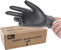 LANON 18 Pairs Safety Work Gloves, Mechanic Working Gloves for Men,Breathable PU Coated, Seamless Knit,Double Wash, Grey, Medium