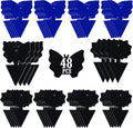 USKICH Sticky Traps Gnat Killer Fruit Fly Traps Non-Toxic and Odorless Fungus Gnat Traps Insect Traps Black Sticky Trap for Indoor and Outdoor Plants（48Pcs Black）