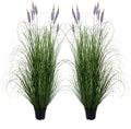 Artificial Plant 5ft(2pack) Tall Artificial Lavender Plant,Faux Plants Indoor Home Decorative Artificial Plants & Flowers in Pot Fake Plant, House Plant Indoor