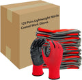 Evridwear Work Gloves with Grip Rubber Coated for Men Women Warehouse Mechanic,12 Pairs Bulk