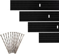Dreamscape YardEdge Aluminum Landscape Edging - 8 Strips, 6ft Each (48ft Total), Black Duraflex Paint - Professional Quality Landscaping Border, Metal Divider for Lawn, Garden, Flowerbed