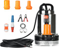 BACOENG DC 12V Solar Water Pump, Submersible Well Pump 20FT, 20GPM Lift for Farm & Ranch