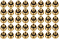 Brass Misting Nozzles 0.016" Orifice (0.4mm) 10/24 UNC, Water Mister Parts Fog Nozzles for Patio Misting System Outdoor Cooling System (40pcs)