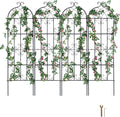 VEVOR 71 x 20 in, 4 Packs Rustproof Metal Garden Flower Trellis, Outdoor Climbing Rose & Cucumber Support, Decorative Clematis Trellis for Courtyards & Lawns