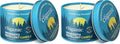 Cliganic Natural Mosquito Repellent Candle (Pack of 2) | Citronella, DEET Free, Essential Oil Infused for Outdoor, Camping | Burns 18 Hours