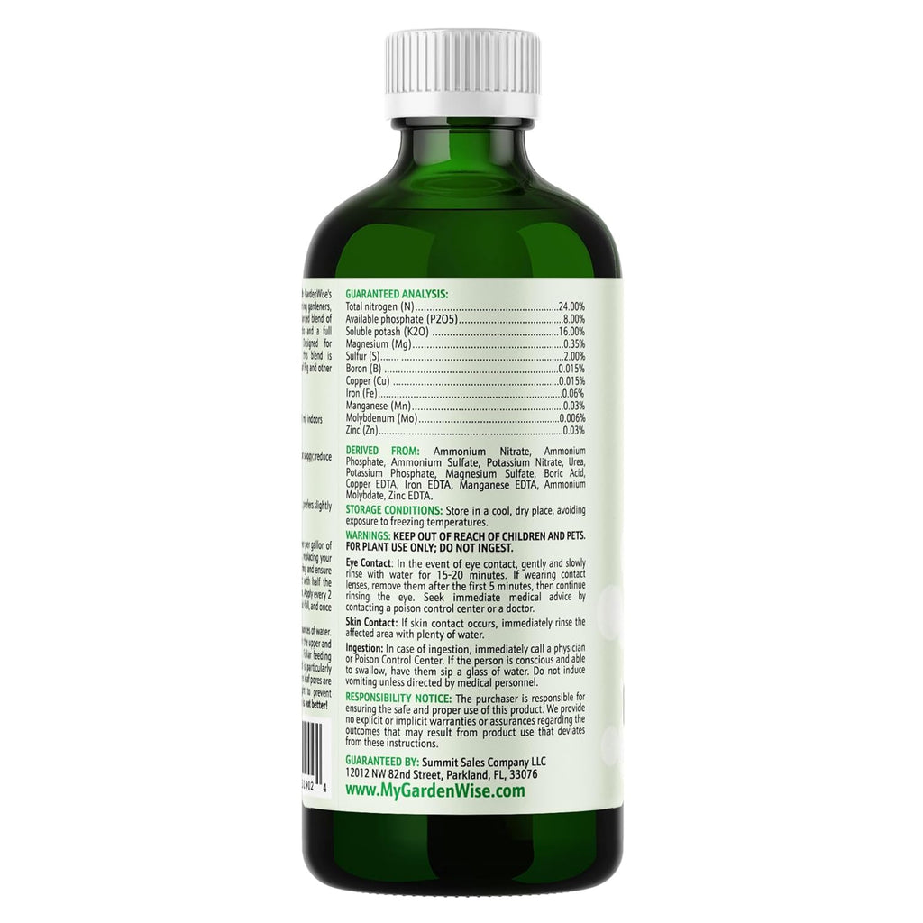 3-1-2 Liquid Fertilizer Concentrate with Micronutrients - Optimal Fiddle Leaf Fig Plant Food, Ideal for Ficus Lyrata & Fig Trees, Gold Leaf Enhanced Indoor Plant Fertilizer (32 OZ)