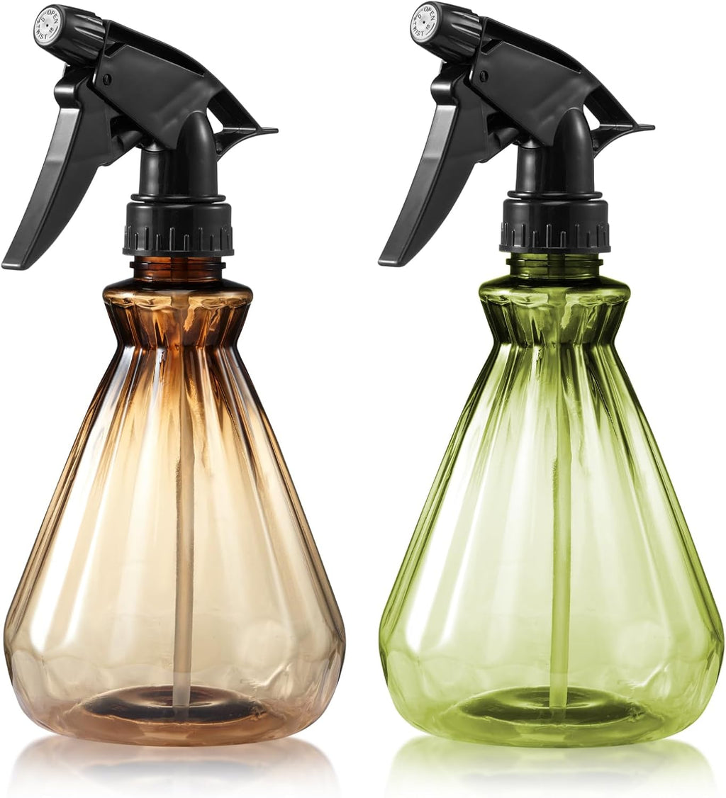 Hair Spray Bottles 17 oz (2 Pack) - Leak Proof, Adjustable Nozzle, Ultra Fine Continuous Water Mister for Hairstyling, Cleaning, Plants, Misting & Pet training