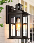 Motion Sensor Exterior Light Fixture, Bronze Dusk to Dawn Outdoor Wall Lights, Waterproof Exterior Lights for House, Porch, Doorway, Garage, 100% Aluminum