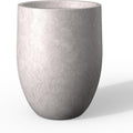 Kante Tall Concrete Planter, 21.7-Inch Height Light Gray Large Indoor Outdoor Plant Pot with Drainage Hole for Patio Garden Home, Modern Decor for Flowers and Tree