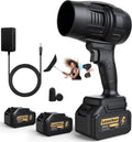 Electric Leaf Blower Cordless with Battery and Charger,300000RPM Air Turbo Jet Blower, Portable Lightweight Handheld Small Blowers for Lawn Care, Patio Cleaning, Blowing Leaves,Dust and Snow,Car Dryer