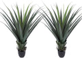 Artificial Spiked Agave Plant 40inch Faux Agave Plants for Front Porch Patio Indoor Outdoor Home Office Decor (2PACK)