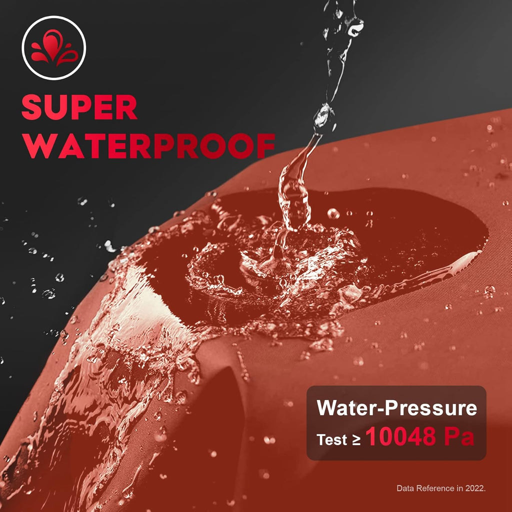Fire Pit Cover Round 36 Inch - Outdoor Firepit Cover Heavy Duty & Waterproof, 600D Patio Fire Table Covers Gas Fire Pit Accessories Fade & Weather Resistant Brown - 36 x 36 x 20 Inch