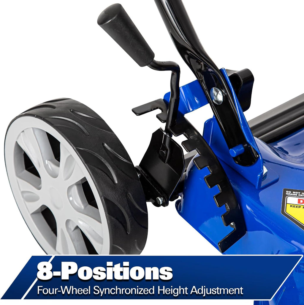 BILT HARD 20'' Push Gas Lawn Mower, 144cc 4-Cycle OHV Engine Walk Behind Lawnmower, Side Discharge with 8-Position Adjustable Cutting Heights for Lawn, Yard and Garden