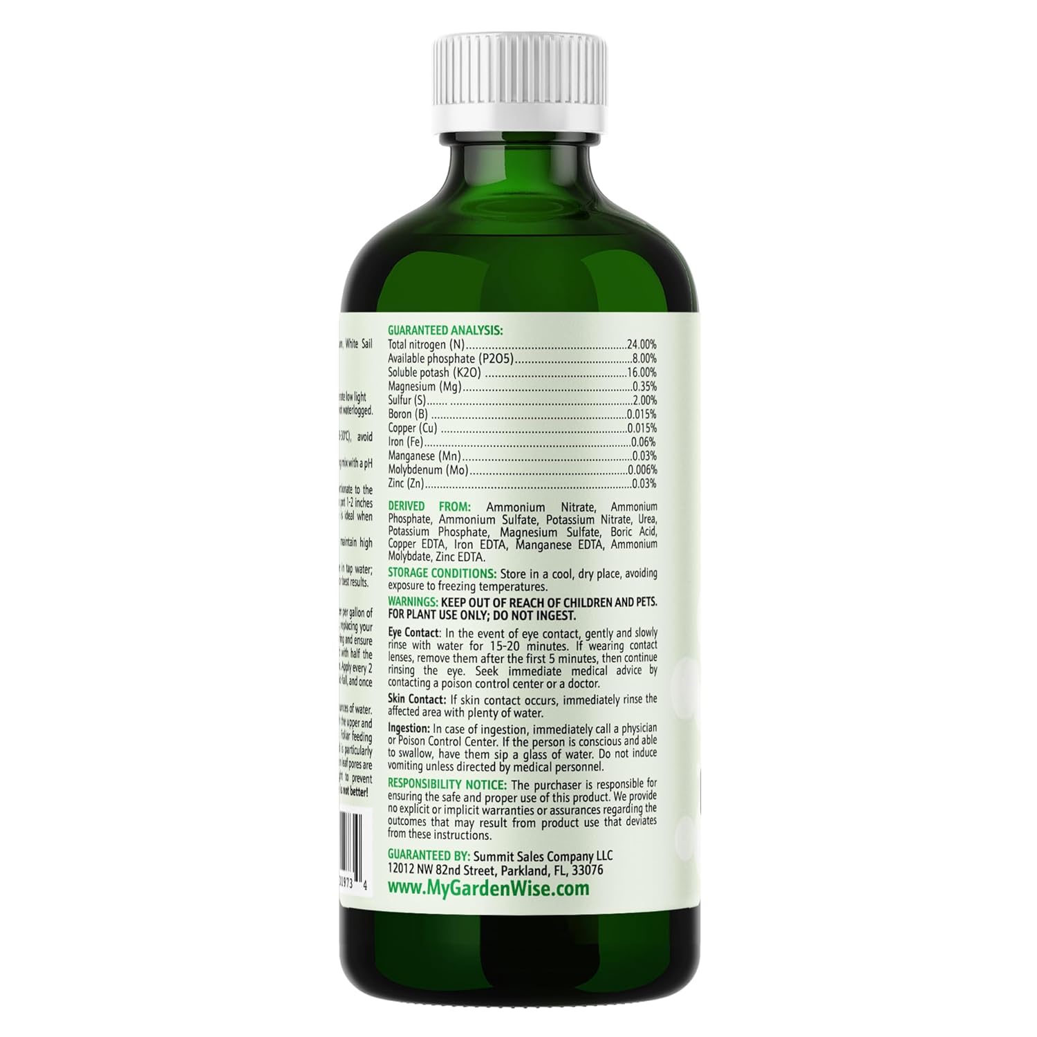 Peace Lily Fertilizer: 3-1-2 Liquid Fertilizer with Essential Micronutrients - The Ultimate Food for Spathiphyllum, Perfect for Indoor Plants (32 OZ)