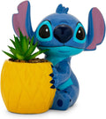 Disney Lilo & Stitch Pineapple 6-Inch Ceramic Planter with Artificial Succulent | Cute Flower Pot, Faux Indoor Plants