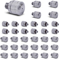 Fogland Misting Nozzles for Cooling System:35pcs Clogging-Prevent Cleanable Stainless Steel Mist Nozzles 0.024" Orifice 10/24 UNC for Patio Garden Trampoline