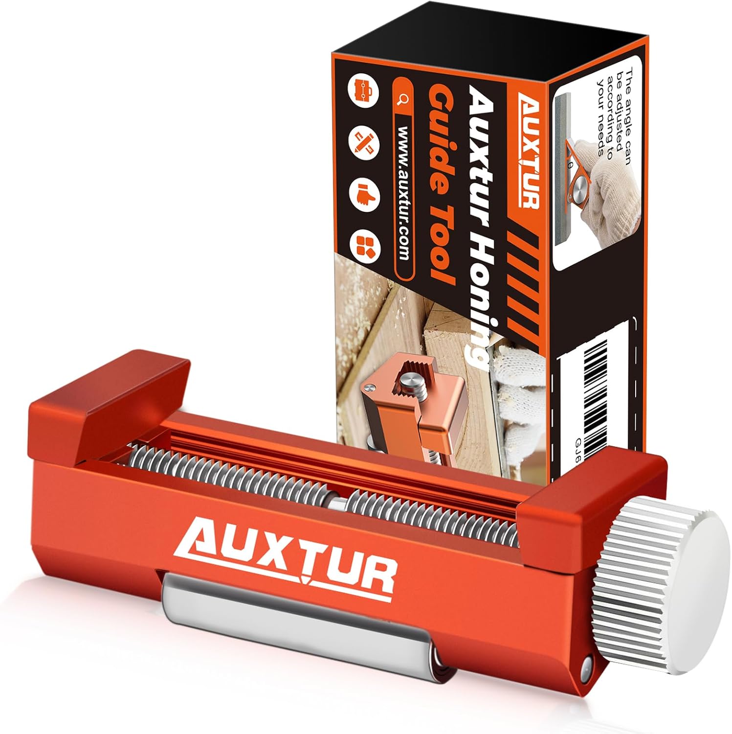 Honing Guide for Woodworking,Honing Steel Center Sharpening Holder,Complete Sharpening System Woodworking Tools for Chisel Sharpening and Plane Restoration (guide tool)