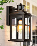 Distance-Adjustable Motion Sensor Outdoor Lights, Oil Rubbed Bronze Wall Mounting Porch Light, Waterproof Dusk to Dawn Exterior Lighting Fixtures Sconce, Anti-Rust Outdoor Lanterns for Porch