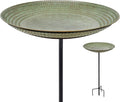 Good Directions Blue Verde Bird Bath on Garden Pole 18"