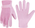 HANDLANDY Women Safety Work Gloves Utility Touch Screen Working Grip Glove for Yardwork Gardening Breathable Mechanic Gloves