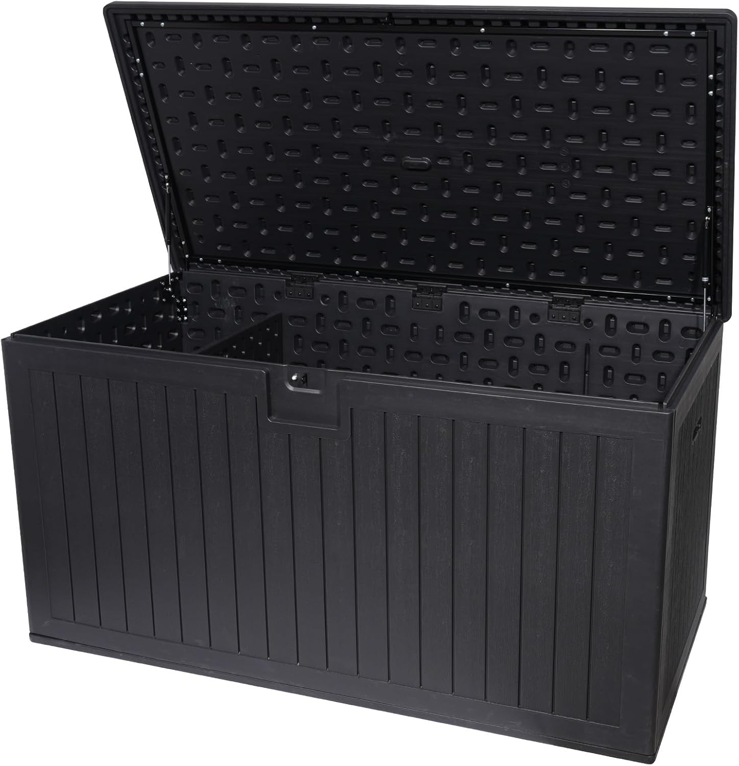 230 Gallon Outdoor Storage Box Waterproof, Extra Large Plastic Outside Deck Box Weatherproof, Resin Patio Storage Bin with Lock and Lids for Pool Equipment and Cusion