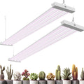 Barrina TX-L84 4FT Grow Light, 168W (2 x 84W), 4 LED Panels Wider Coverage, Full Spectrum, High PPFD, Linkable, Hanging Fixture, Plant Stand with Grow Light for Indoor, Seeding, Vegetable, 2 Packs
