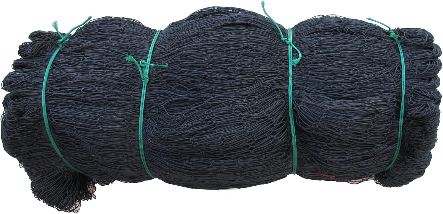 Poultry Netting 1" or 2" Mesh Heavy Knotted Nets Aviary Gamefowl Quail Chicken Bird Block Net Long Lasting Break/Burst 85/245 lb Polyethylene 8-10 Year Lifespan (50' X 50', 1)
