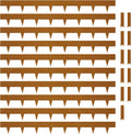 KOL Weather Resistant Steel Flexible Garden Lawn Edging, 10-Pack Pre-Rusted Metal Landscape Edging Strips - Heavy Duty Hammer-in Border with 11 Clips - 16-Gauge - 40" L x 4.5" H (33FT Total Length)