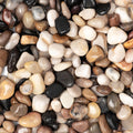 20lbs Natural River Rocks, Polished Pebbles for Plants Garden, 0.3-0.8 inch Decorative Peach Stones, Ideal for Fish Tank, Vases, Crafting, Home Decor and Garden Landscaping Rocks,Mix