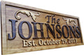 Personalized Lake House Sign Custom Wood Sign Carved Last Name Wooden Signs Home Décor 3D Cabin Rustic Lakehouse Personalized Wedding Gift Established Sign Family Name Sign 5 Year Anniversary
