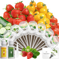 Fruits Seed Pod Kit for AeroGarden, Ahopegarden, iDoo, GARDENCUBE, MUFGA with Strawberry, Cucumber, Red/Golden Cherry Tomato, Compatible with All Indoor Hydroponics Growing System, 8-Pod