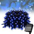 Solar String Lights for Outside, 39Ft 100 LED Solar String Lights Outdoor with 8 Modes，Solar Lights for Outside Waterproof for Yard, Fence,Balcony, Party,Christmas Tree Decorations (Blue)