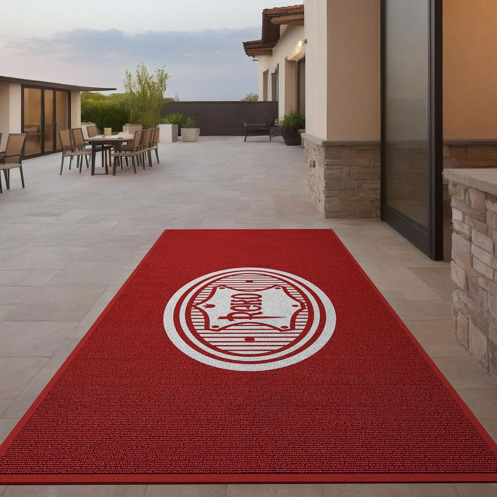 Custom Carpet Floor Entryway Area Rug Welcome Door Mat for Business Home Indoor/Outdoor Non Slip Washable Durable