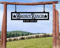 Custom Metal Family Name Farmhouse Sign, Last Name Sign for Farm, Farm Address Sign, Ranch or Farm Signs Indoor Outdoor Personalized, Farmhouse Signs Wall Decor, Farm Sign,