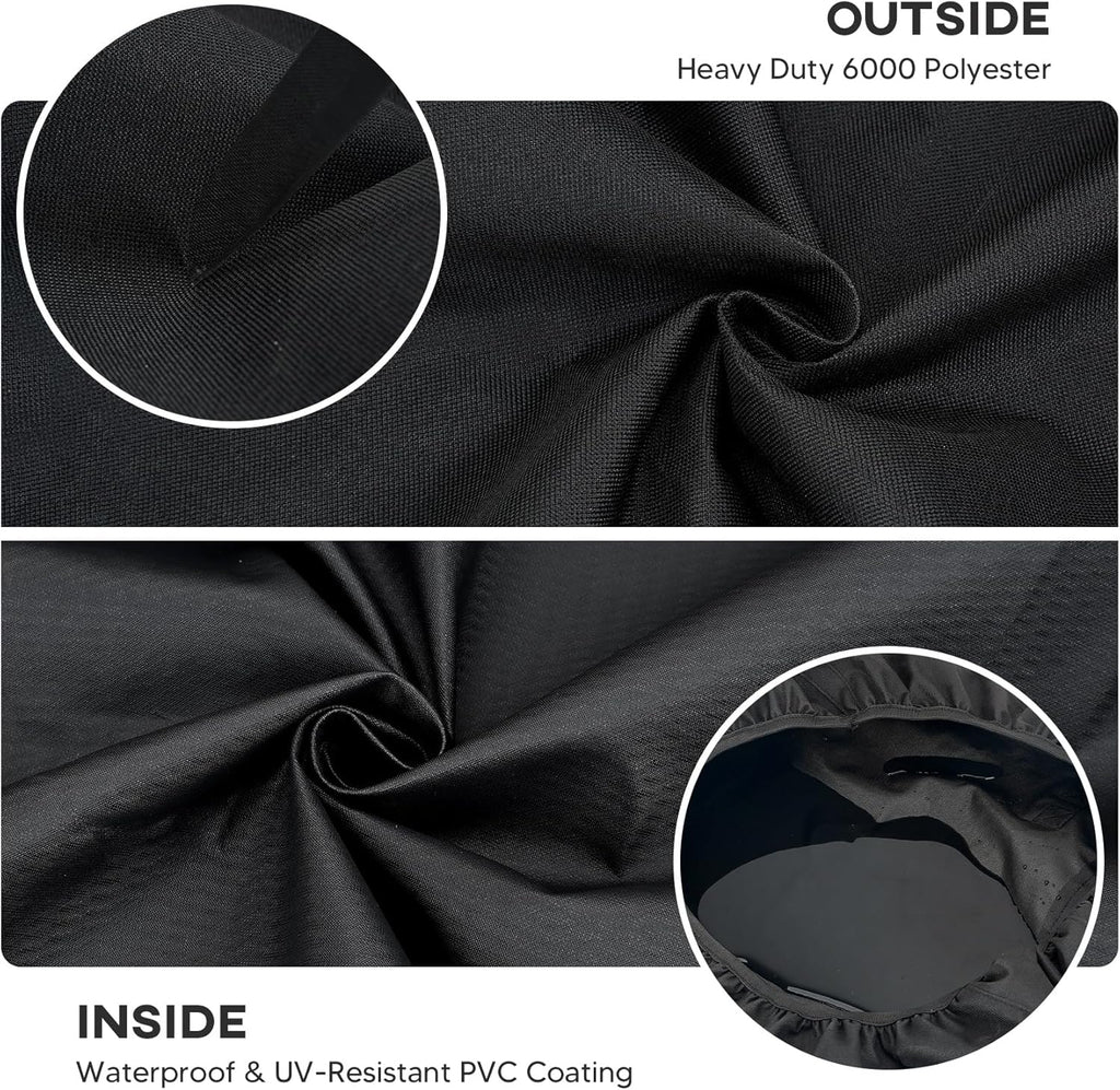 Onlyfire Pizza Oven Protective Carry Cover for Ooni Fyra 12, Heavy Duty Waterproof Weather Resistant Dust-Proof, Black