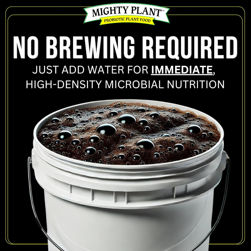 Organic Instant Compost Tea (1 lb) – Probiotic Plant Food Bloom Booster & Yield Booster for Hydroponics & All Gardening Types | Microbial Formula Converts Amino Acids for Enhanced Growth (1, Pounds)