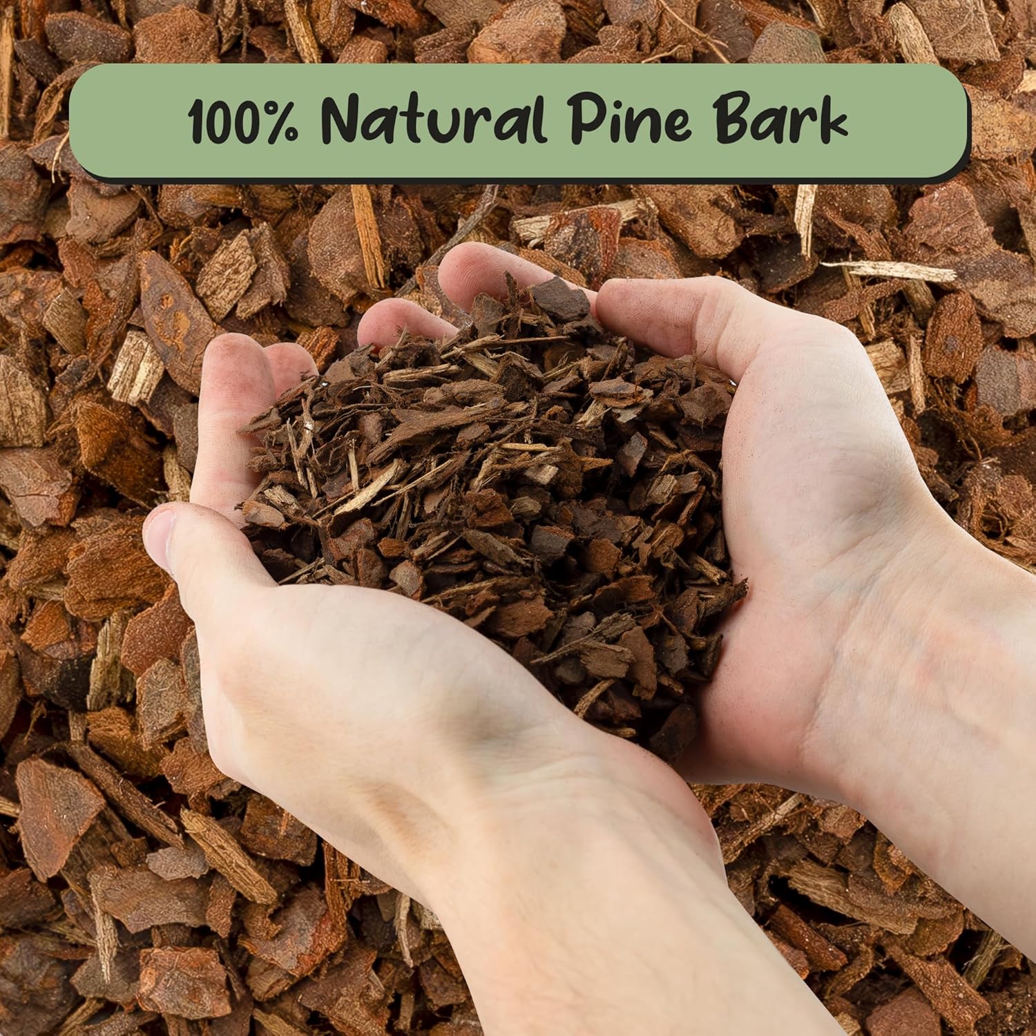 100% Organic Orchid Potting Bark (30 Quarts), All-Natural USA-Sourced Pine Bark Orchid Mix Additive