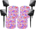 Brightever 4-Pack Solar Outdoor String Lights 288FT, Each 72FT 200 LED Solar Powered Multicolored Fairy Lights Waterproof, 8 Modes RGB Twinkle Lights for Christmas, Halloween Decorations