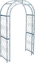 SAFAVIEH PAT5007C Outdoor Collection Pagan Victorian Antique Blue Arch