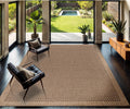 CAMILSON Easy Jute Rug 8x10, Indoor Outdoor Natural Color Fiber Area Rugs for Living Room Patio and Kitchen Rug, Sisal Boho Woven Design, Easy-Cleaning, Washable Outside Carpet Alfombras (8 x 10)