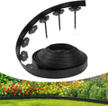 Bonviee 1.5 Inch x 33FT Landscape Edging Border with 50 Anchoring Spikes, No Dig Garden Border Edging Kit, Flexible Garden Edging for Landscaping, Flower Beds, Lawn, Yard, and Paver Pathways